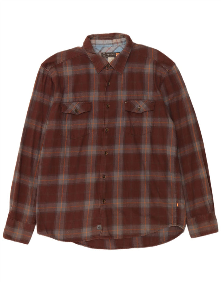 Quiksilver muška flanelska košulja, pamuk, veliki smeđi karirani