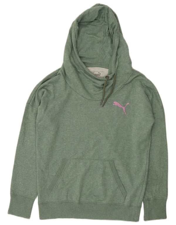 Puma ženska majica s kapuljačom UK 18 XL Zeleni flekasti pamuk
