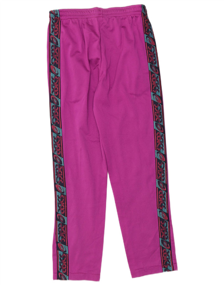 Asics muška trenirka s grafičkim detaljima, mala ružičasta poliamidna retro boja