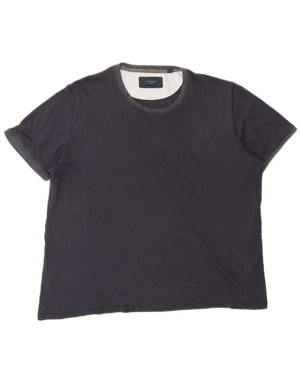 TED BAKER Muška majica kratkih rukava 2XL tamnoplavi pamuk