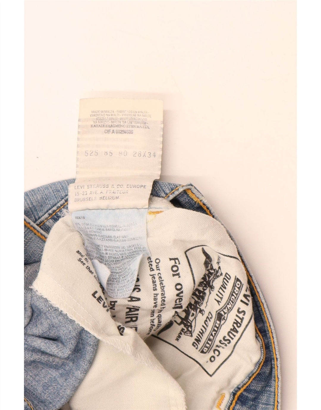 LEVI'S Ženske Bootcut traperice W28 L34 Plavi pamuk