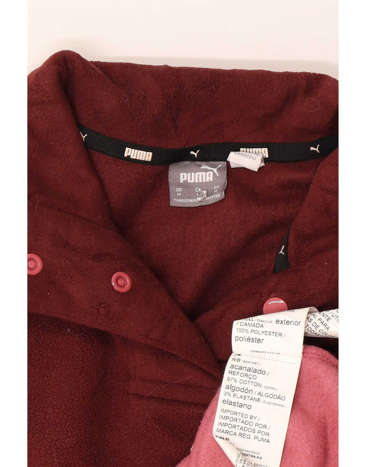 Puma veliki ženski džemper od flisa s grafičkim motivima UK 14 srednje tamnocrvene boje
