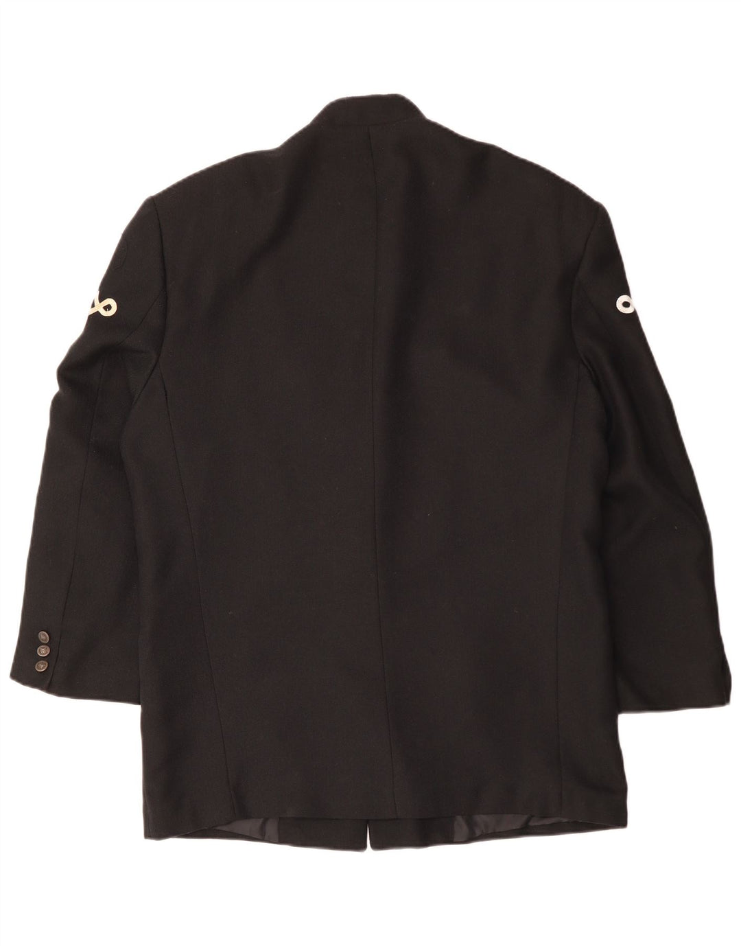 VINTAGE Muška jakna sa 5 gumba UK 40 Velika crna viskoza