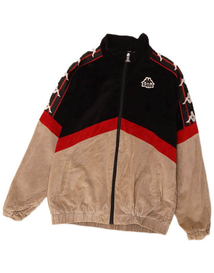 Kappa muška bomber jakna s grafičkim motivima UK 38, pamuk srednje crne boje