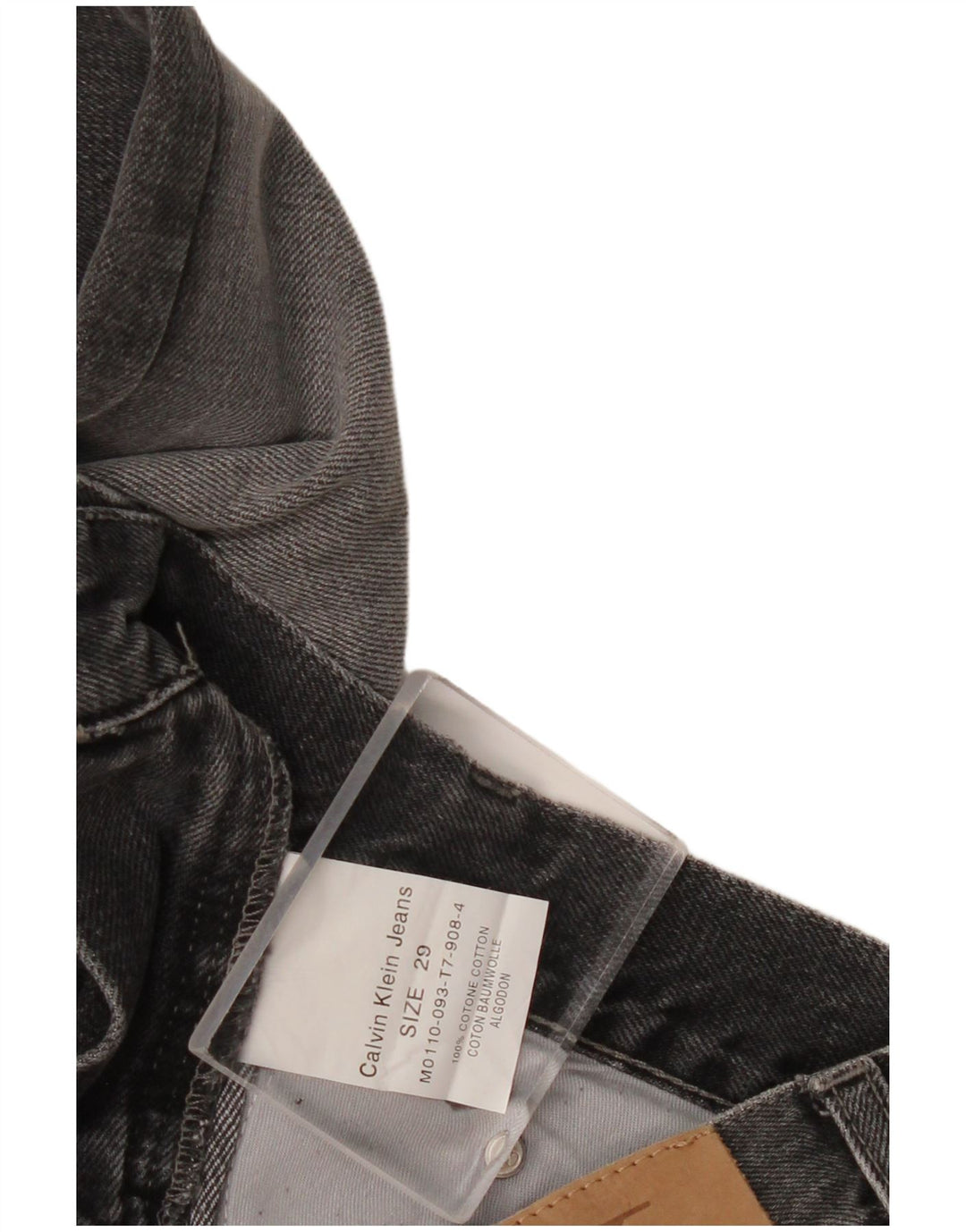 Calvin Klein Muške uske traperice W29 L33 Sivi pamuk