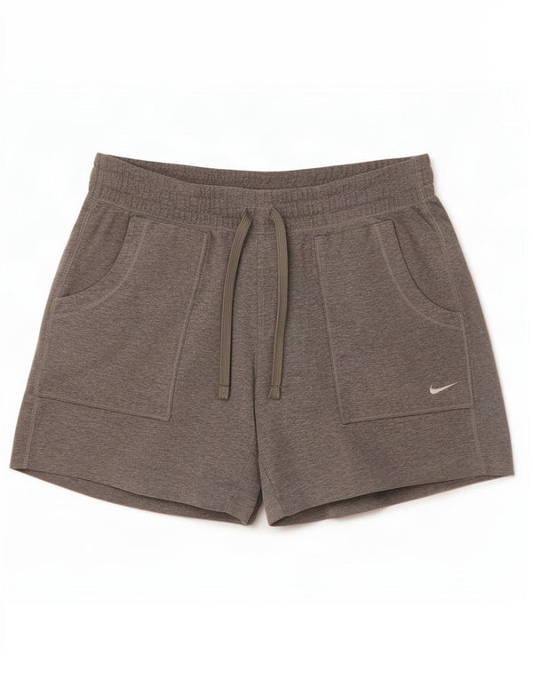 Nike ženske sportske kratke hlače UK 12/14 srednje sivi pamuk
