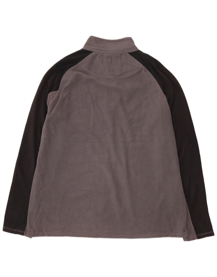 MOUNTAIN WAREHOUSE muški džemper od flisa s patentnim izrezom 2XL siva boja