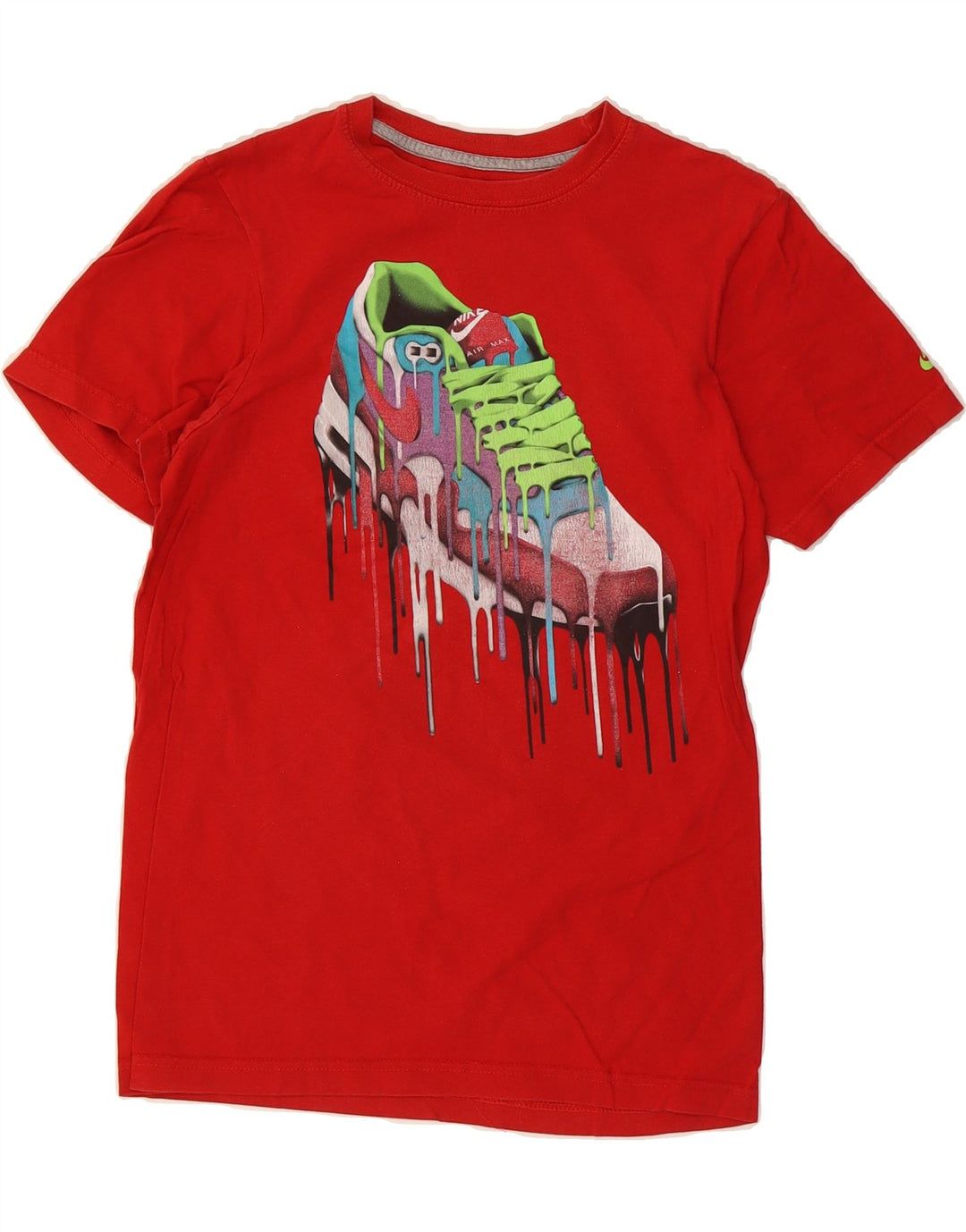 NIKE Mens Regular Fit Graphic T-Shirt Top XS Red Vintage Nike and Second-Hand Nike from Messina Hembry 