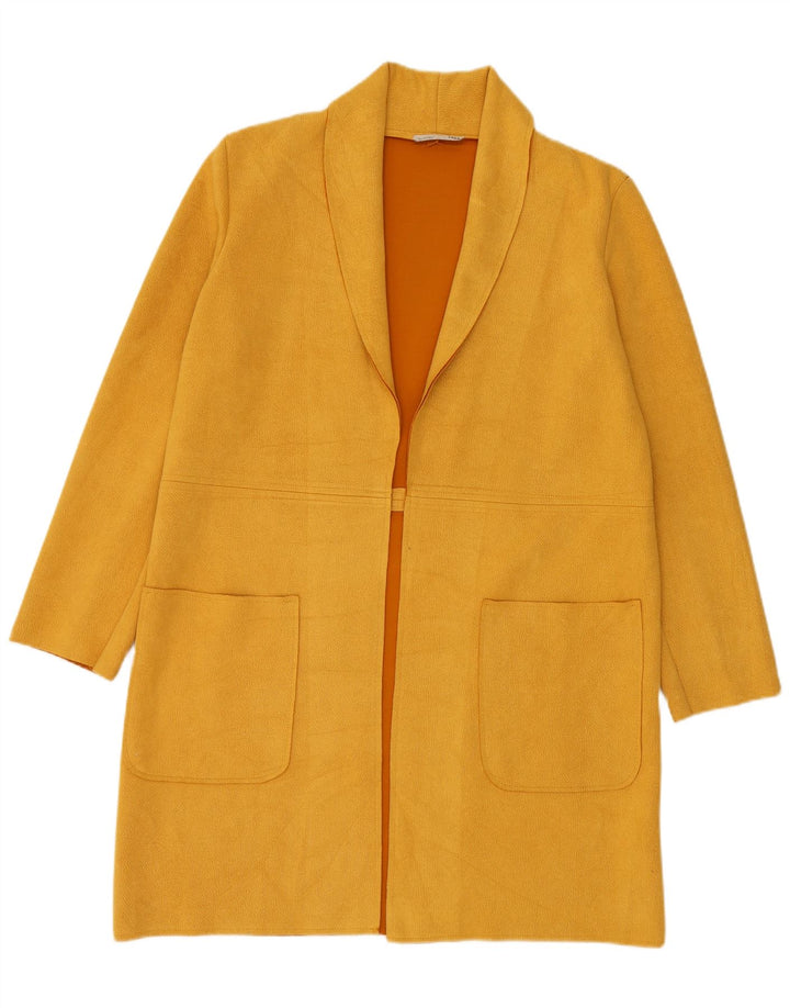 Zara ženski preveliki otvoreni kaput UK 10 Small Yellow