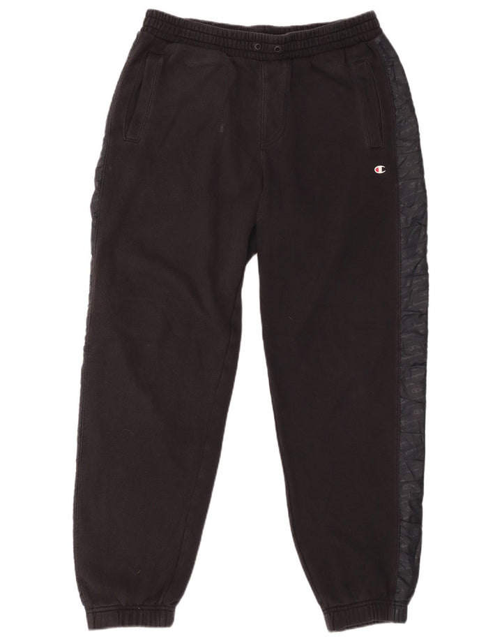 CHAMPION Muške grafičke trenirke Hlače Joggers Large Black Colourblock