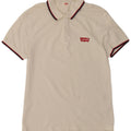Levi's muška polo majica srednje bijele pruge, pamuk