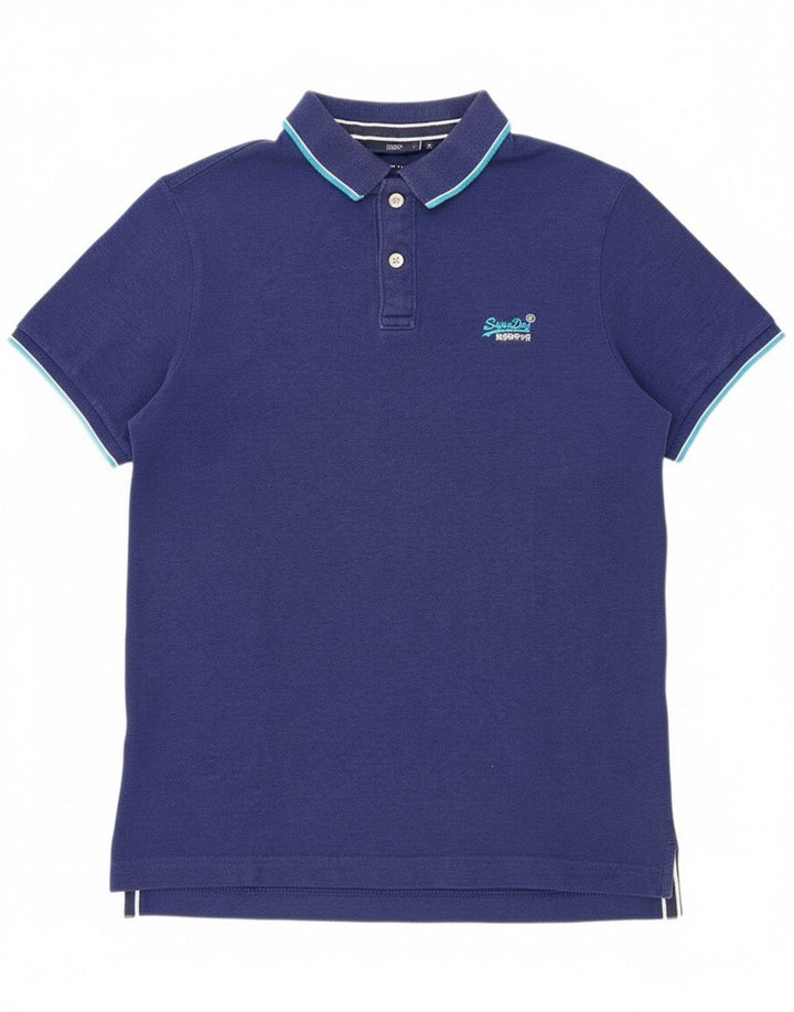 Superdry muška polo majica Large Blue Cotton