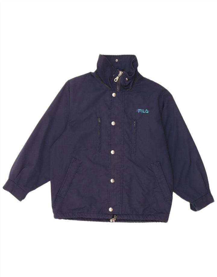 FILA Vjetrovka za dječake 9-10 godina tamnoplavi poliester
