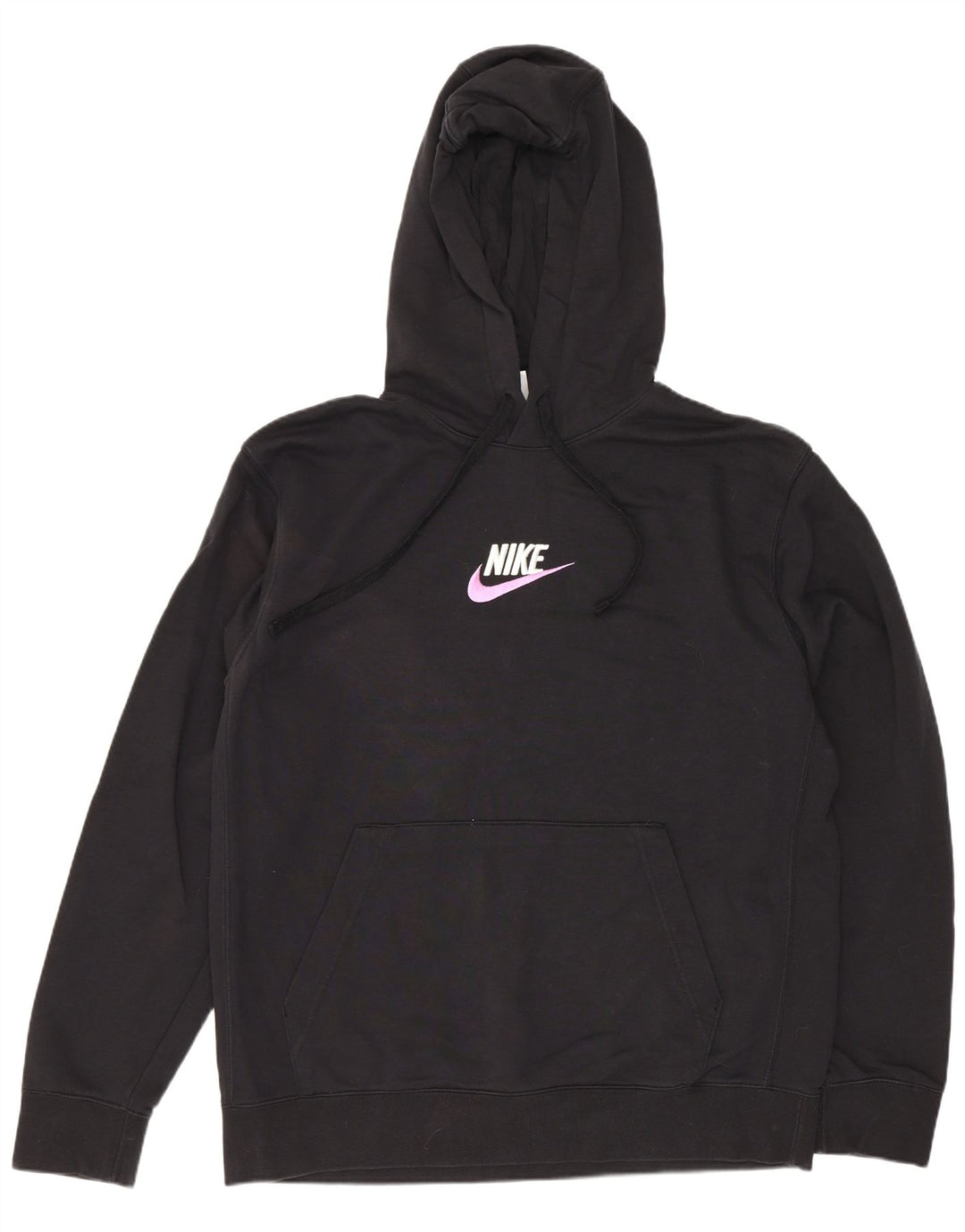 Nike muška majica s kapuljačom, veliki crni pamuk