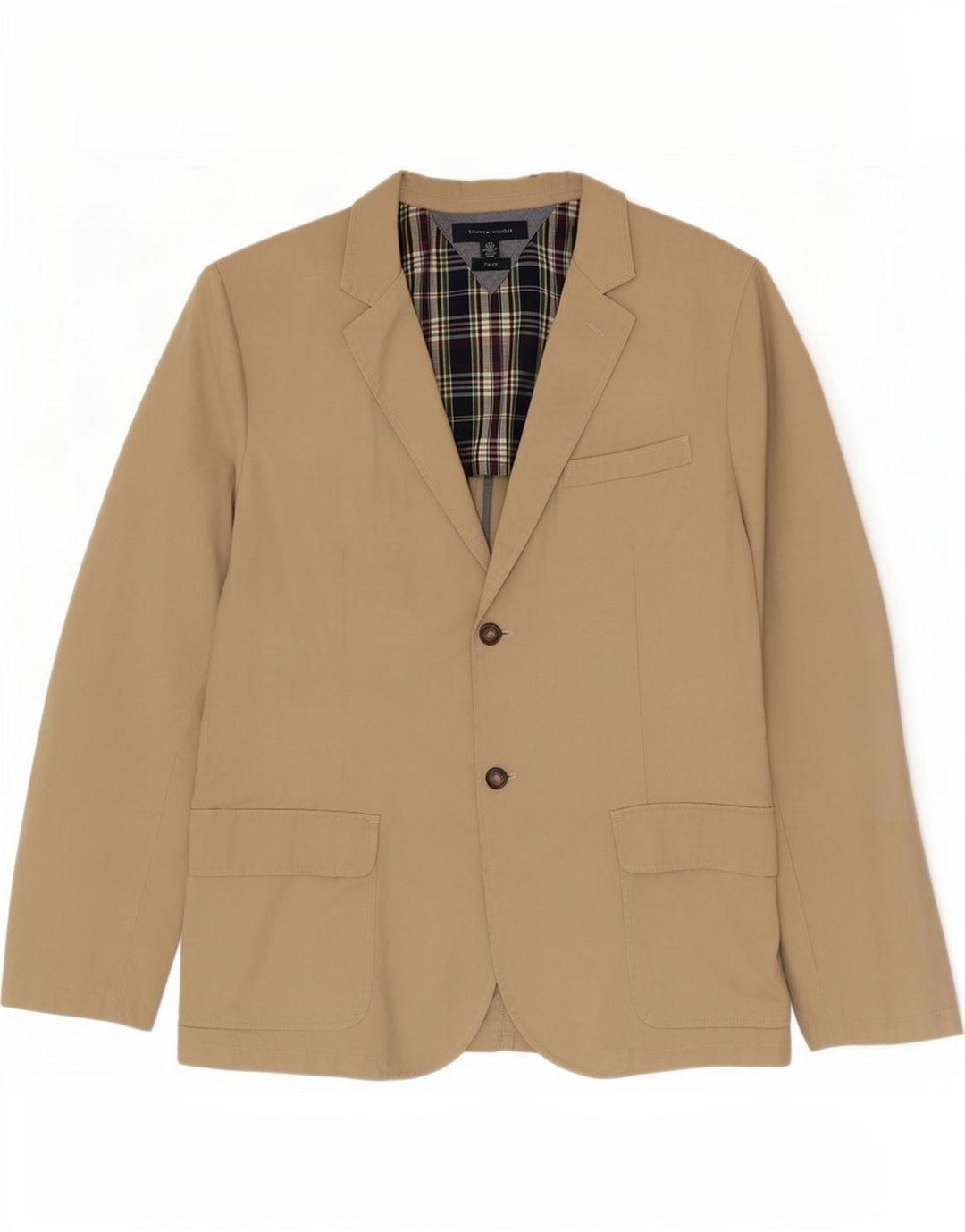 Tommy Hilfiger Muška jakna s trimom sa 2 gumba UK 40 Large Beige