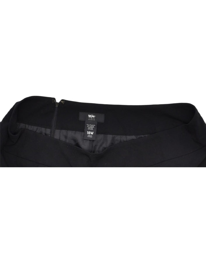 MOSSIMO Womens Pencil Skirt US 18 3XL W40 Black | Vintage | Thrift | Second-Hand | Used Clothing | Messina Hembry 