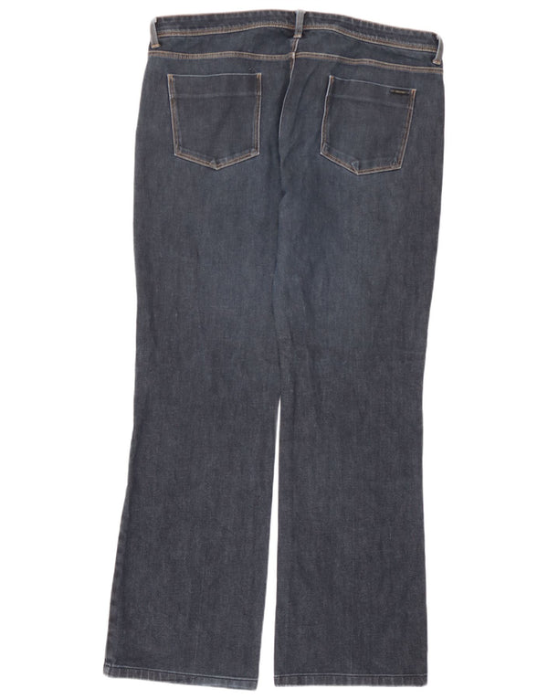 Marks & Spencer ženske autograph bootcut traperice UK 18 XL W38 L30 tamnoplave