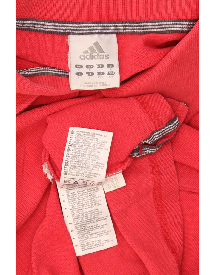 Adidas muška polo majica velika crvena pamuk