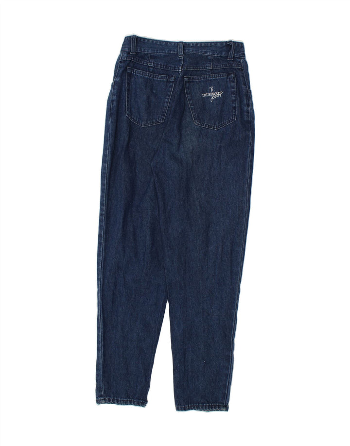 TRUSSARDI Womens Tapered Jeans W26 L29 Blue Vintage Trussardi and Second-Hand Trussardi from Messina Hembry 