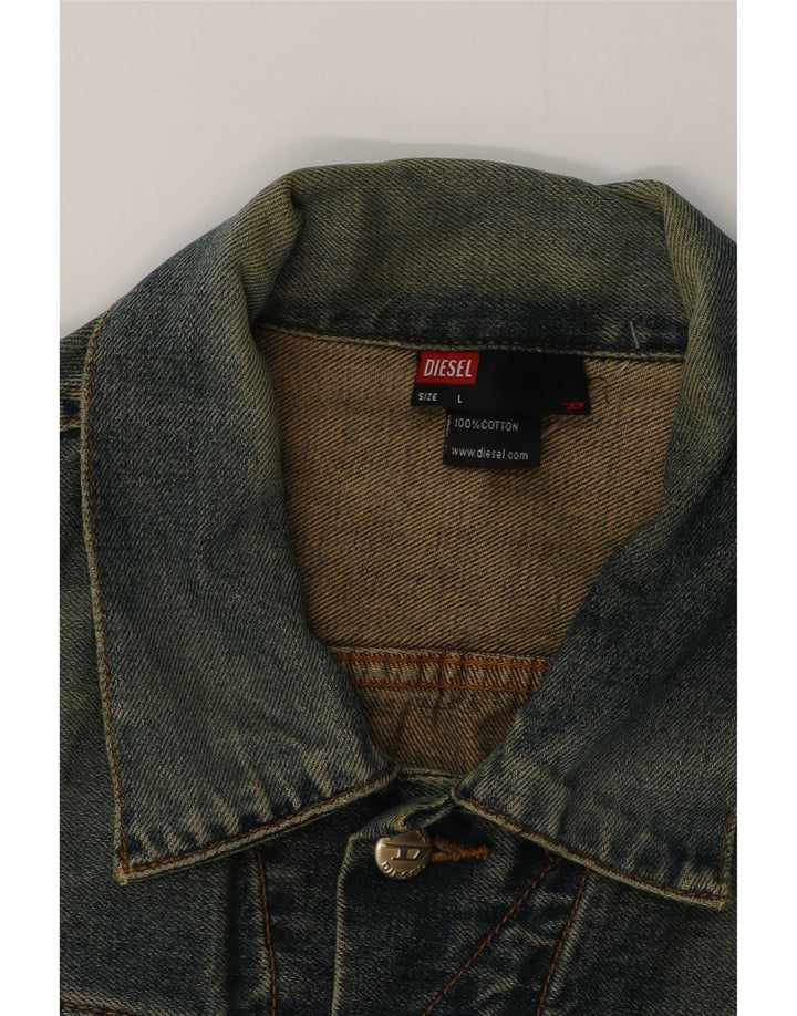 DIESEL Muška traper jakna UK 40 Large Blue Cotton