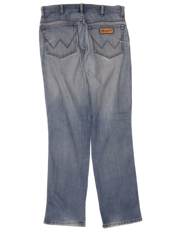 WRANGLER Muške Texas Straight Jeans W34 L34 Plavi pamuk