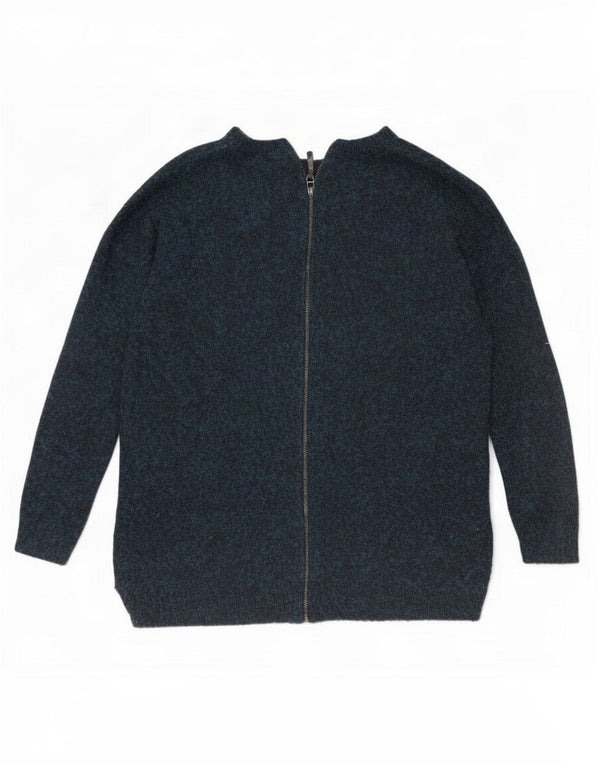 Topshop ženski prekomjerni džemper UK 10 Small Blue Flected Acrylic