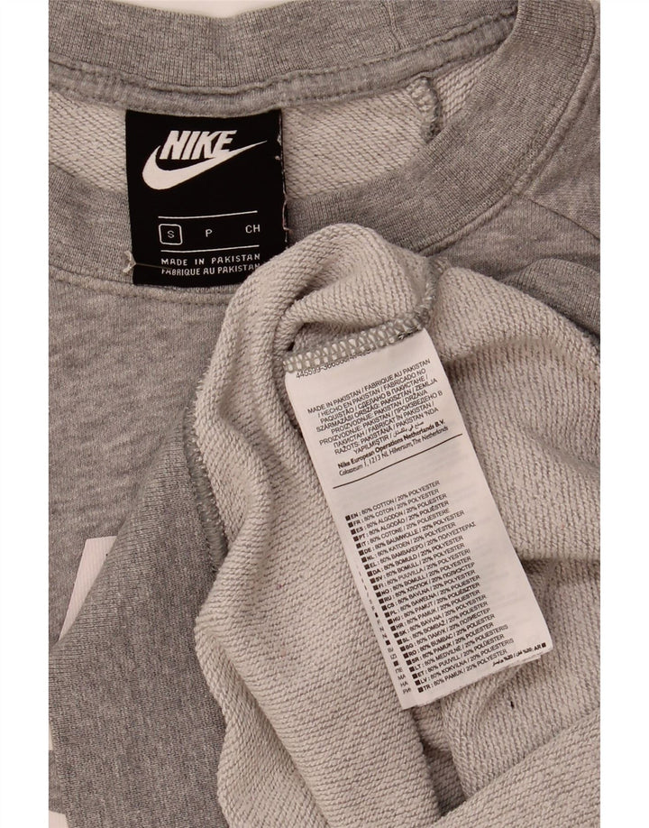 Nike ženska majica s velikim grafičkim majicama UK 10 Small Grey Flected