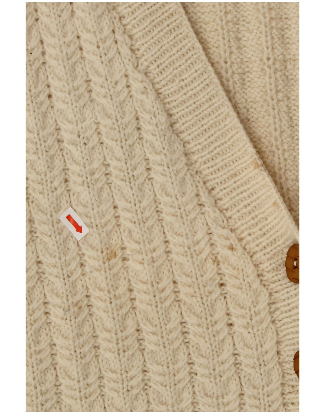 VINTAGE ženski džemper kratkih rukava UK 16 Large Off White