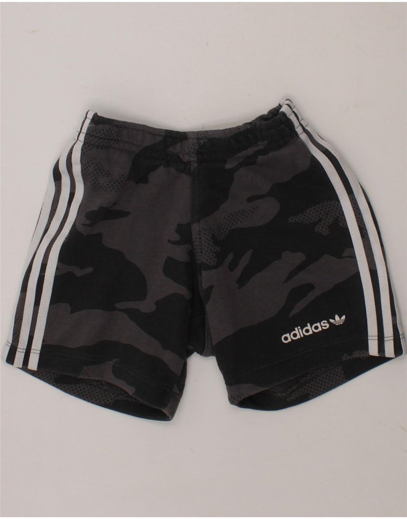 ADIDAS Baby Boys Graphic Sport Shorts 12-18 Months W16 Grey Camouflage Vintage Adidas and Second-Hand Adidas from Messina Hembry 