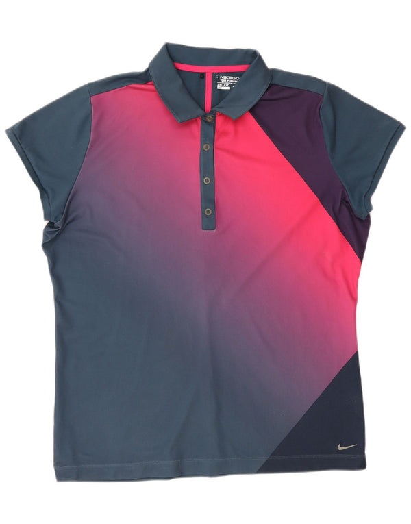 Nike ženska polo majica Dri Fit UK 18 XL tamnoplava boja