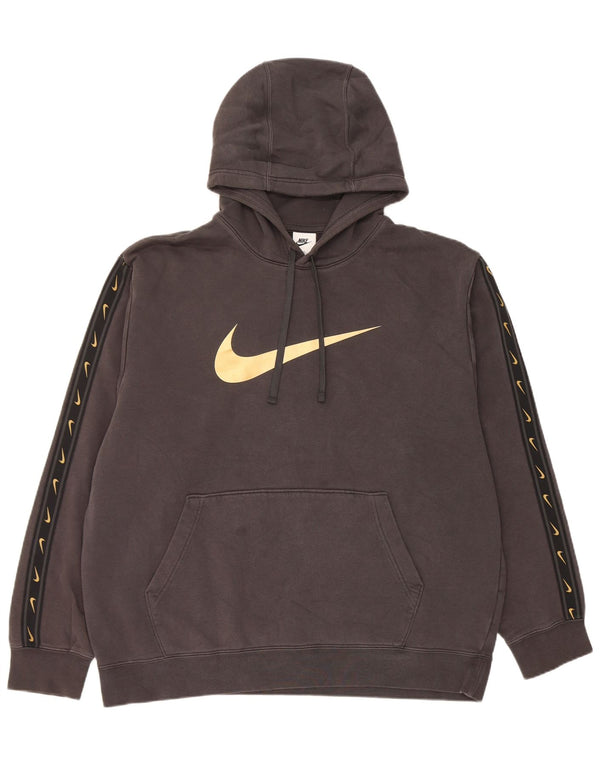 Nike muška majica s kapuljačom s kapuljačom XL, crni pamuk u blokovima boja