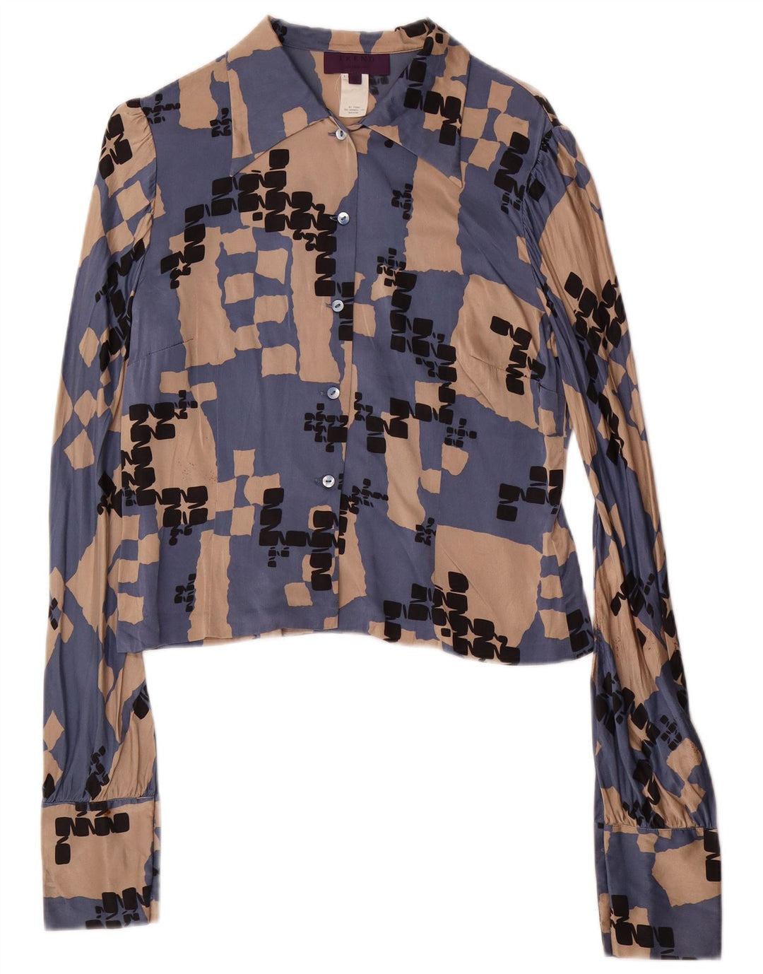 LES COPAINS Ženska dvodijelna suknja IT 42 srednje W28 plava geometrijska svila