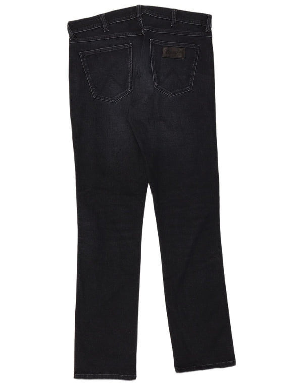 Wrangler muške Greensboro ravne traperice W34 L36 tamnoplavi pamuk