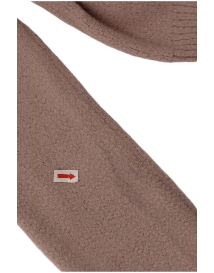 Zara ženski kratki džemper s kornjačičastim ovratnikom UK 10 Mali ružičasti najlon