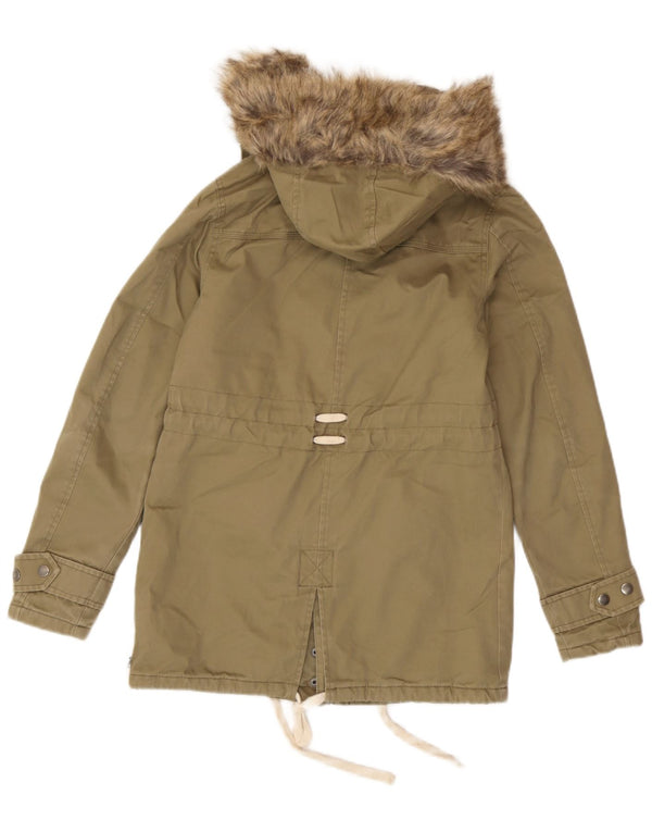 Animal ženska parka jakna s kapuljačom UK 6 XS Kaki pamuk