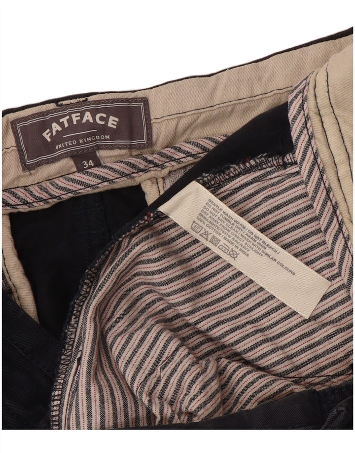 Fat Face muške chino kratke hlače W34 veliki tamnoplavi pamuk