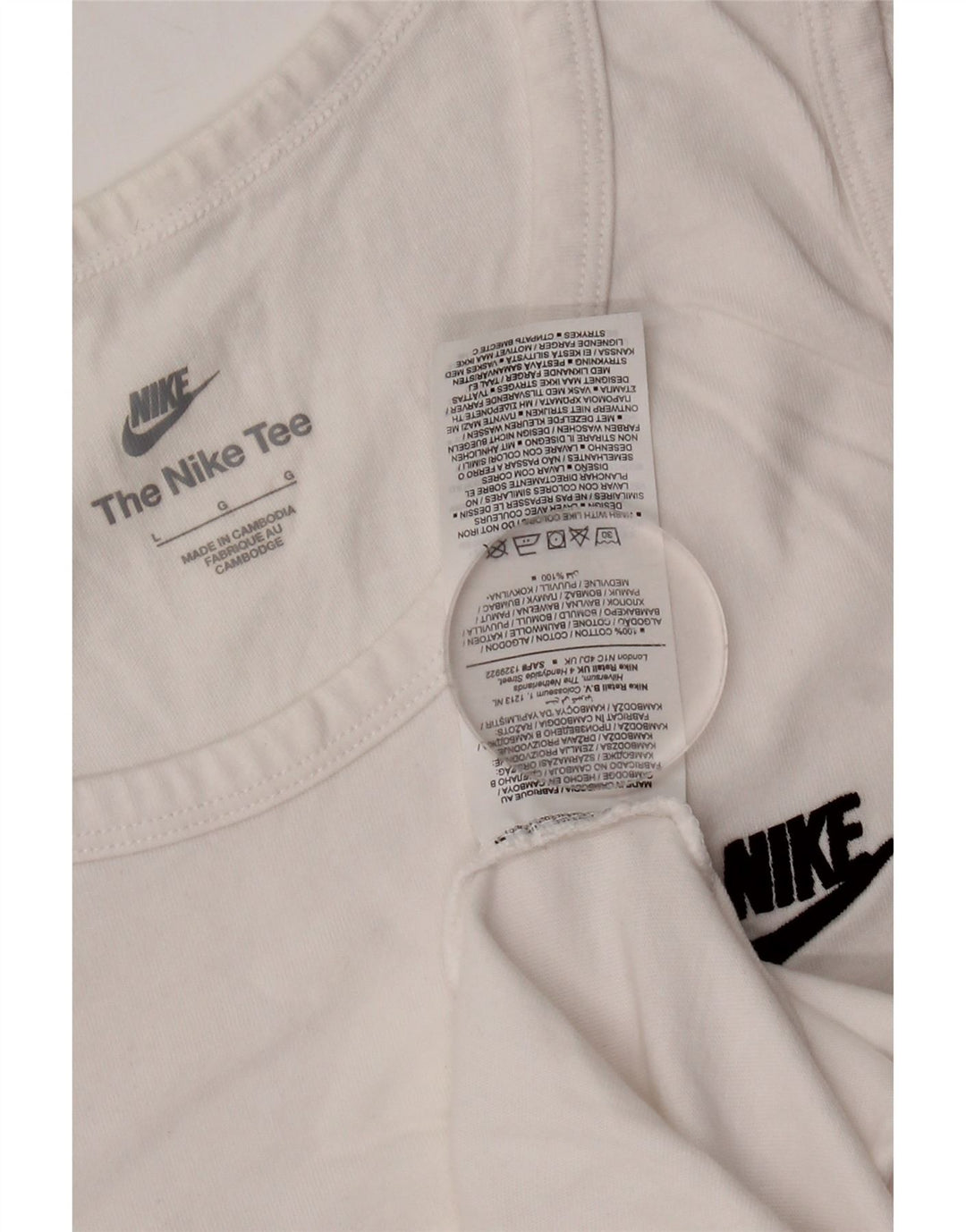 Nike Muški gornji dio prsluka Large White Cotton