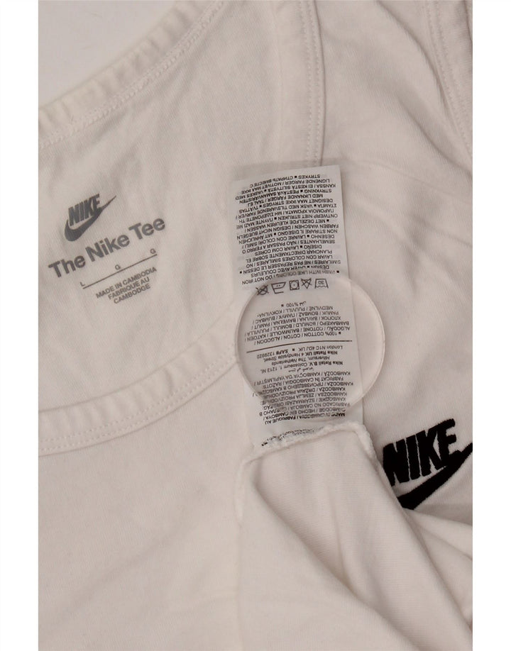 Nike Muški gornji dio prsluka Large White Cotton