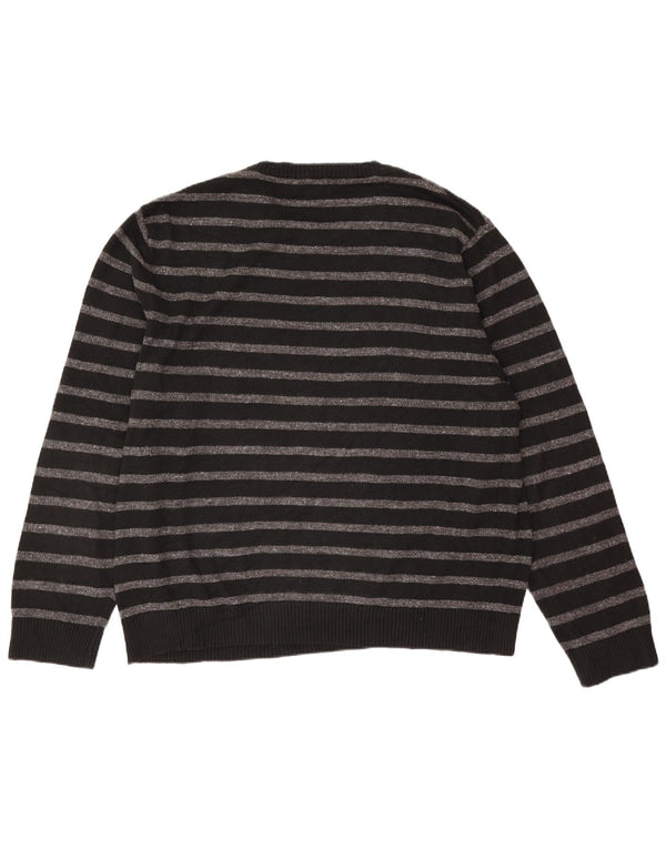 Nautica muški pulover s okruglim izrezom 2XL pamuk na crne pruge