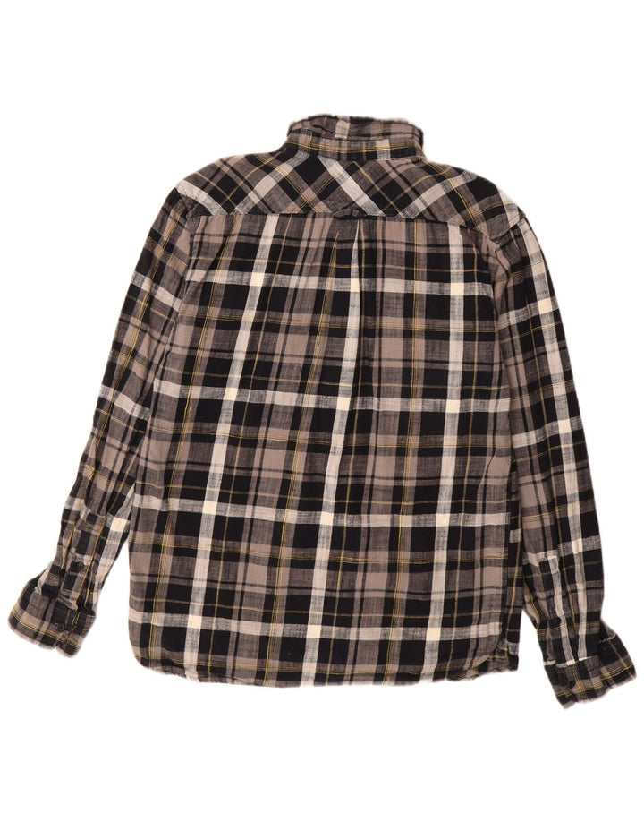 Levi's muška flanelska košulja srednje siva karirana pamuk