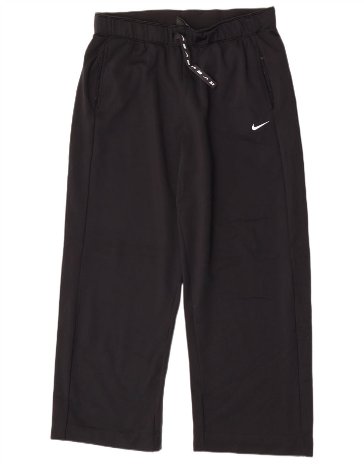 Velike crne najlonske hlače za trenirku Nike Dri Fit