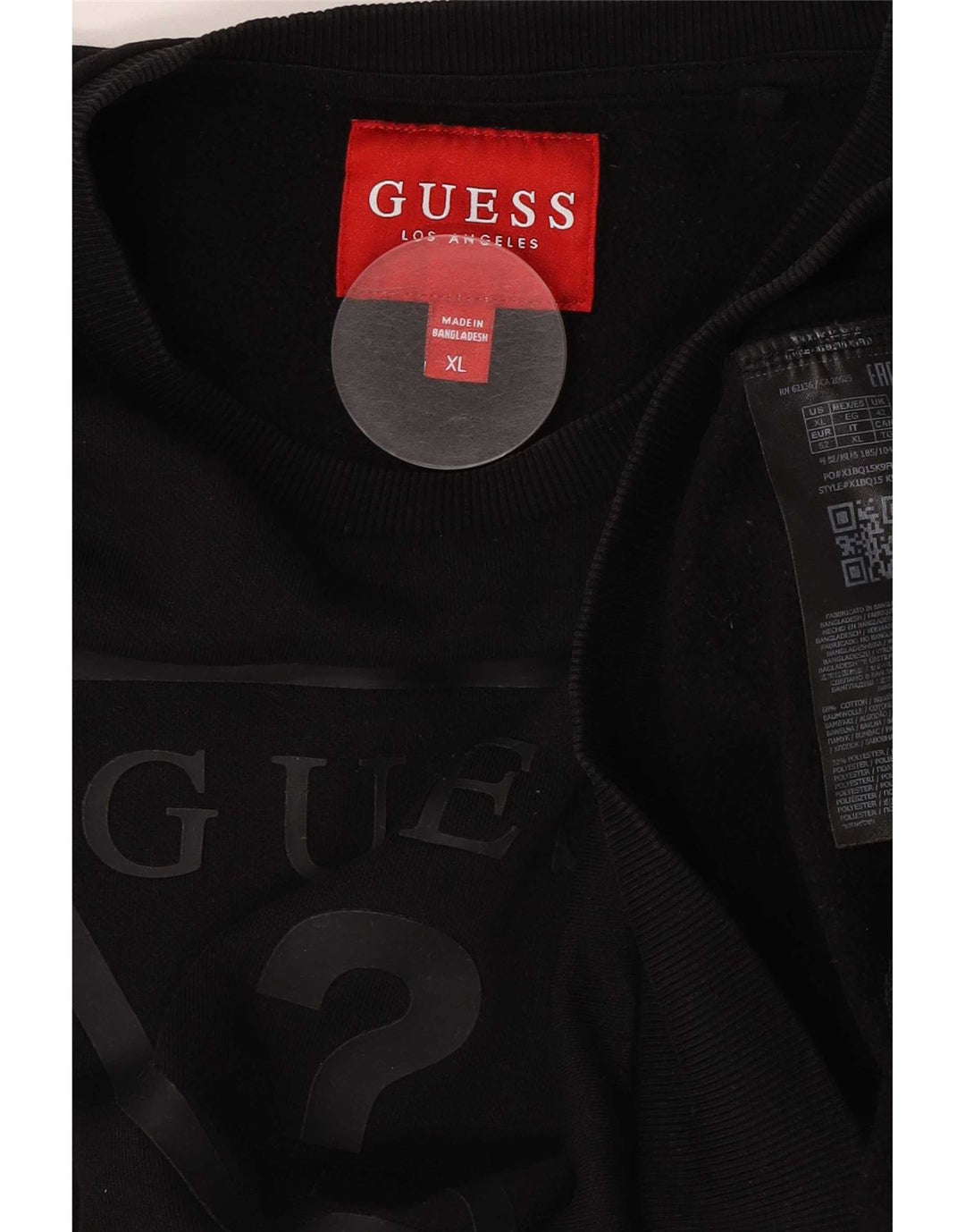 Guess muška majica s grafičkim motivima XL crni pamuk