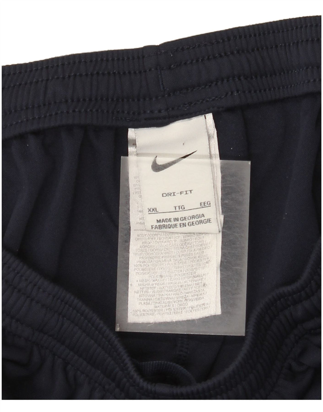 Nike muške Dri Fit hlače za trenirku 2XL tamnoplavi poliester