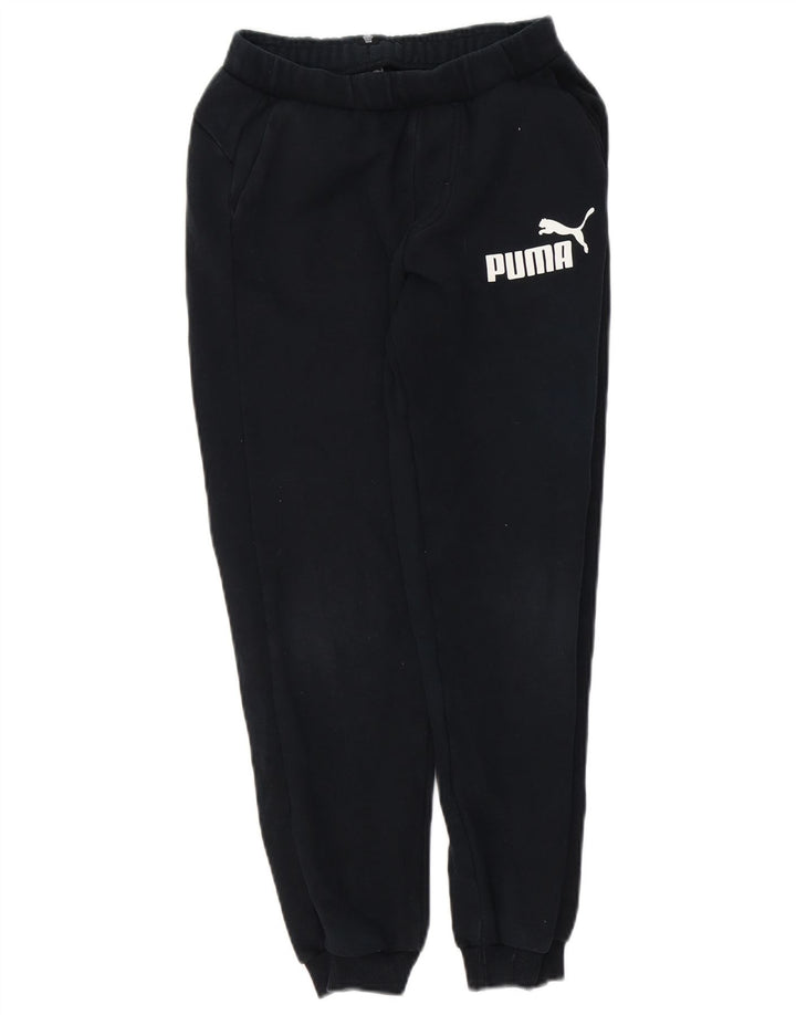 Puma Boys Graphic Trenirka Hlače Joggers 11-12 Years Black
