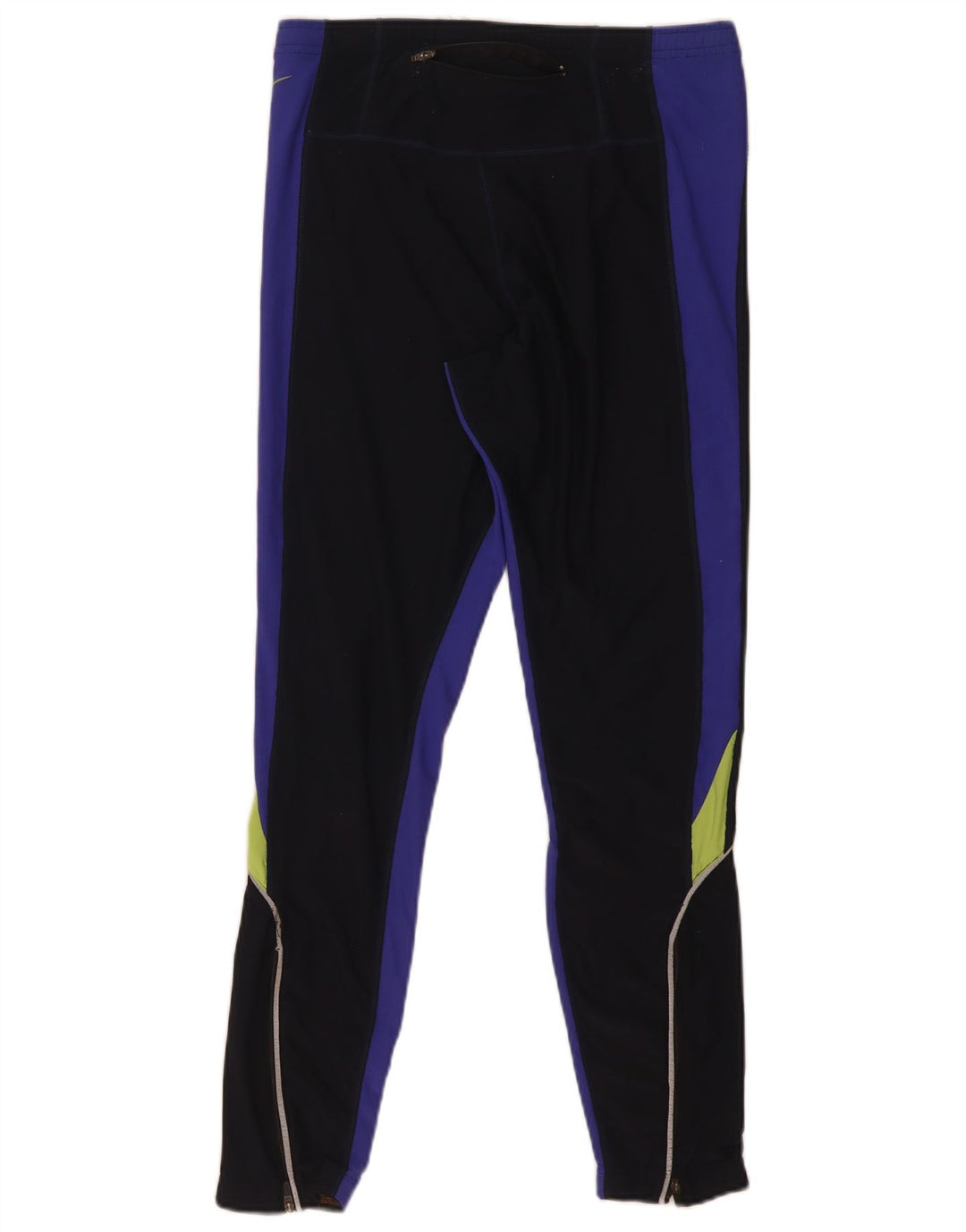 Nike Muške Dri Fit Leggings UK 38/40 Medium Black Colourblock Poliester