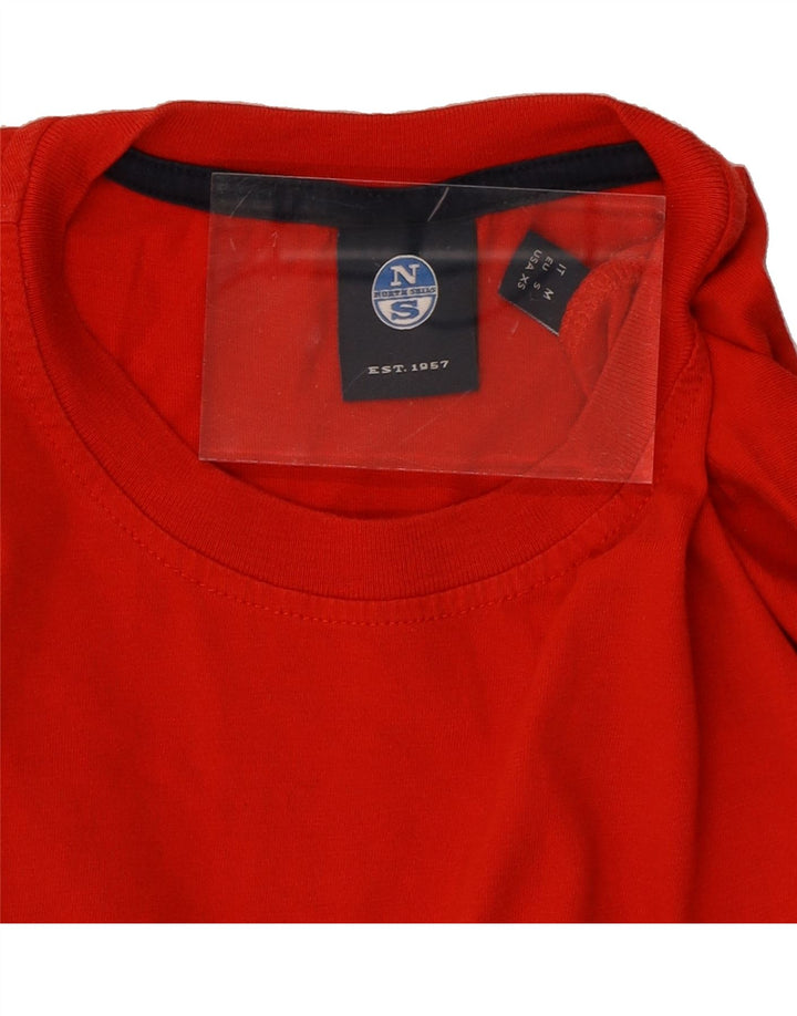 NORTH SAILS Mens T-Shirt Top XS Red Cotton Vintage North Sails and Second-Hand North Sails from Messina Hembry 