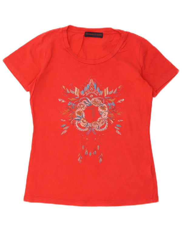 Trussardi ženska majica kratkih rukava s grafičkim motivima UK 10 Small Red
