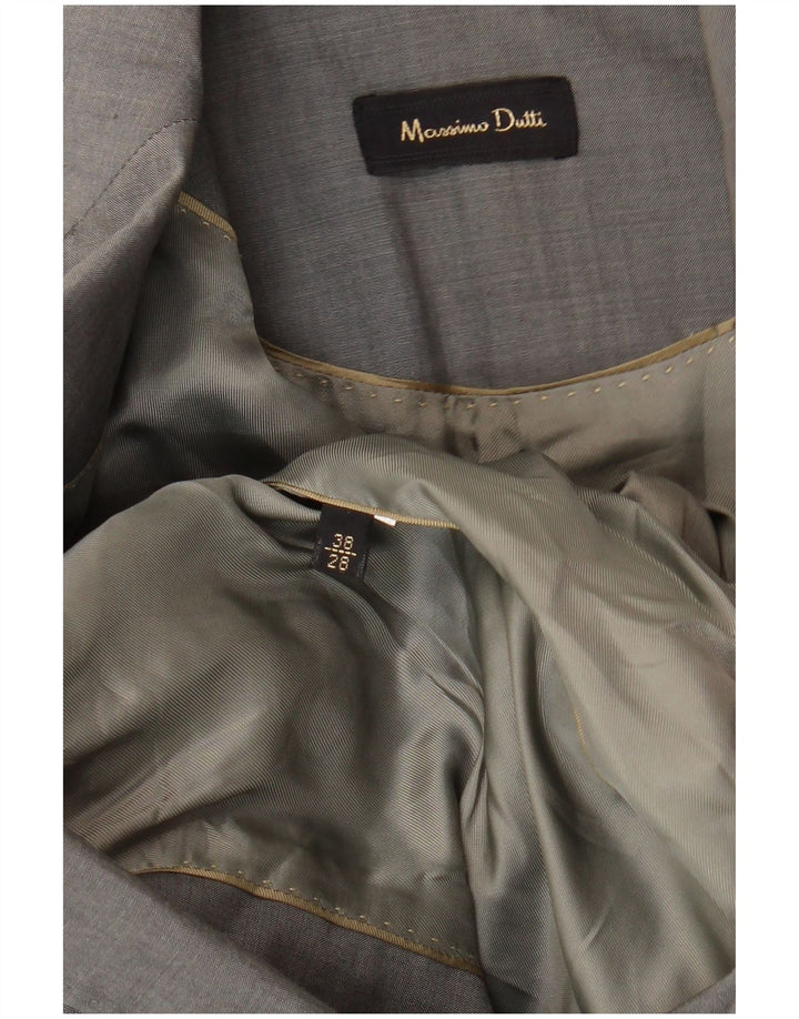 MASSIMO DUTTI Ženska jakna s 2 gumba EU 38 Mala siva