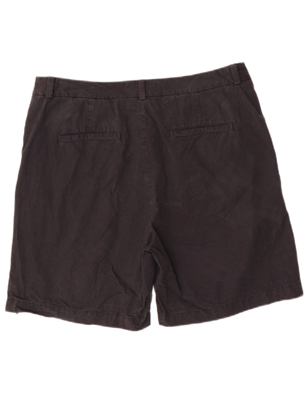 Marks & Spencer ženske chino kratke hlače UK 14 Large W32 crni pamuk