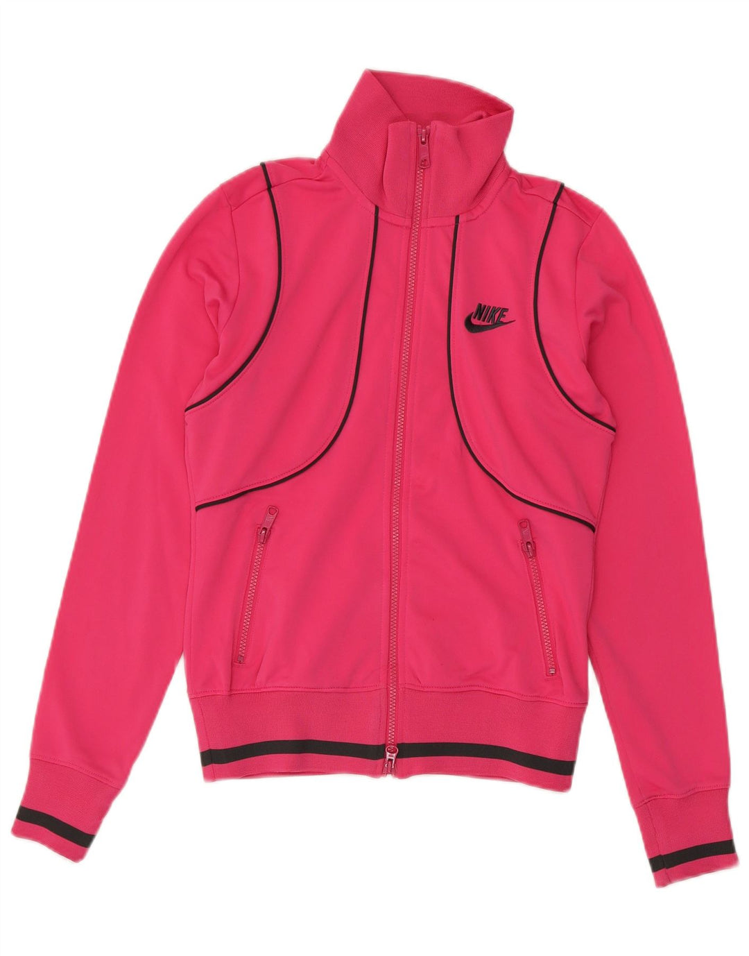 Nike ženska gornja jakna za trenirku UK 8/10 mala ružičasta poliester u boji